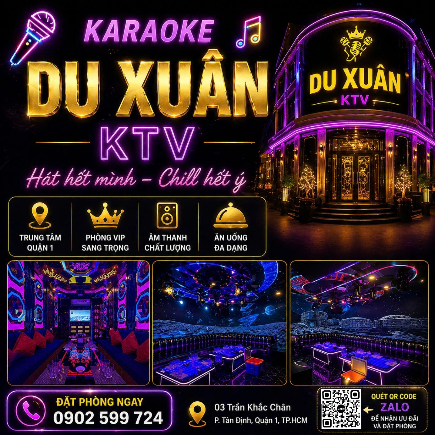 Du Xuan KTV interior at Tran Khac Chan